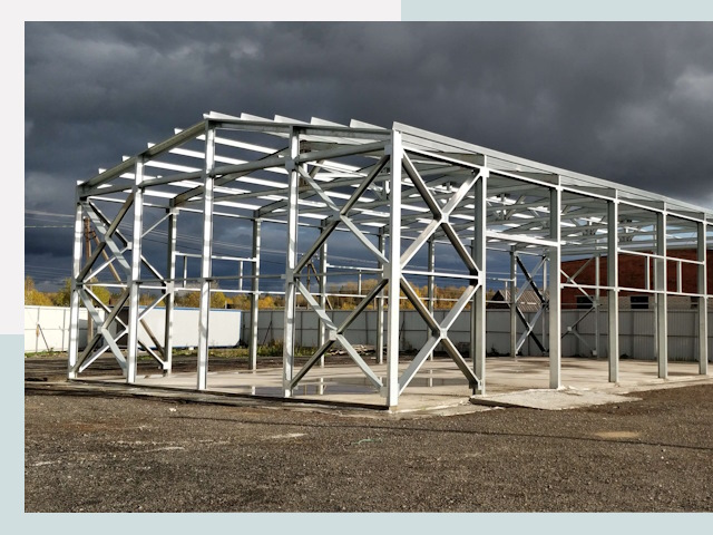 Двускатные ангары в Нижний Тагил от 625 руб. за квадрат