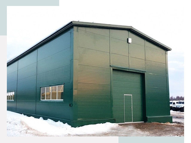 Двускатные ангары в Нижнем Тагиле