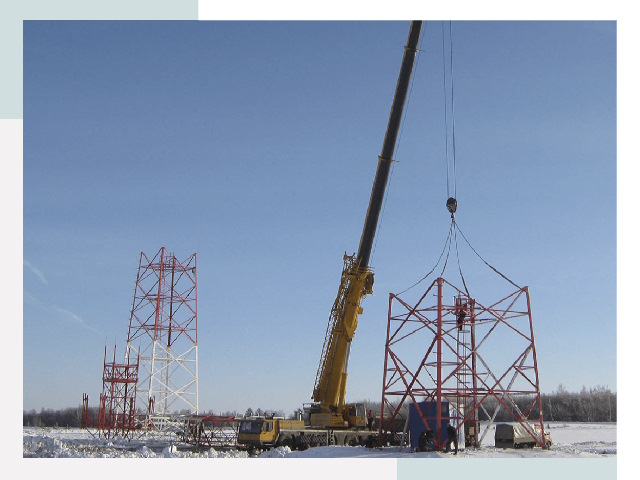 Монтаж вышек связи в Нижнем Тагиле