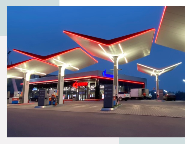 Навесы для АЗС в Нижнем Тагиле