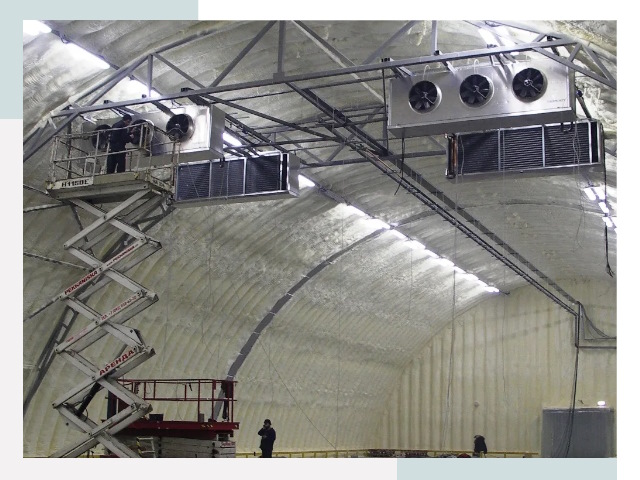 Оснащение ангаров в Нижнем Тагиле